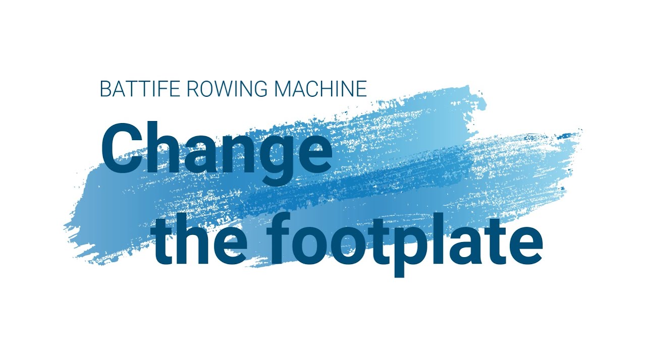 Battife Rowing Machine Change The Footplate YouTube