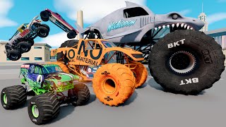 Monster Jam INSANE Big vs Small Monster Truck Races and High Speed Jumps #3
