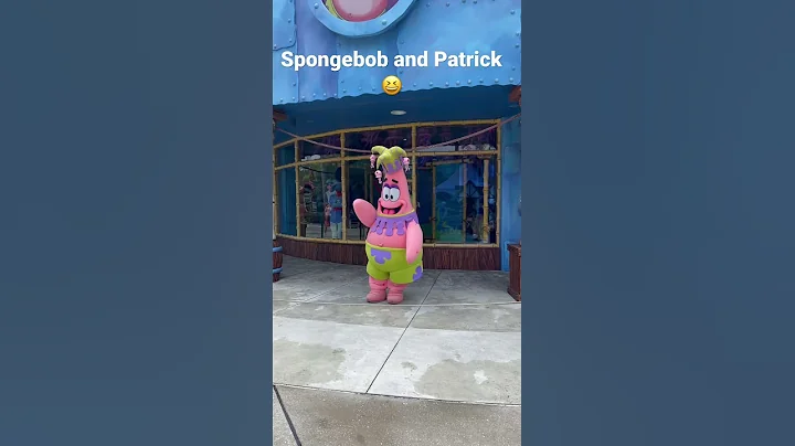 Say hello to Spongebob Square Pants and Patrick at Universal Studios Orlando