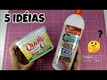 5 IDÉIAS CRIATIVAS COM POTE DE MARGARINA E POTE DE SHAMPOO ♥️