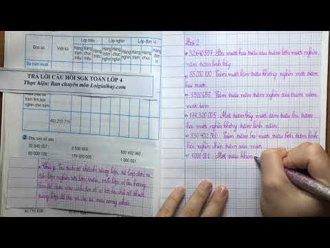 Video Giải bài: Luyện tập (trang 16) - SGK Toán 4 - youtube