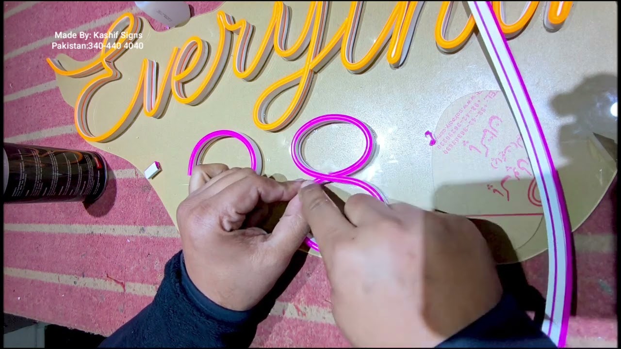 How to Make Neon Light Name and Sign Boards at Home. How to make Perfect neon boards