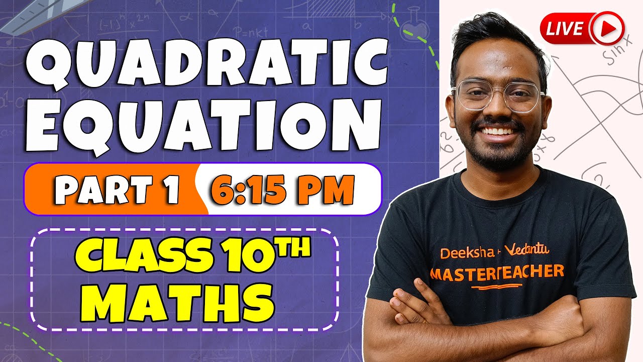 Complete Revision Of Quadratic Equation Through Imp Questions CBSE Complete revision of quadratic equation through imp questions cbse