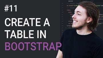 11: Create a table in Bootstrap 3 - Learn Bootstrap 3 front-end programming