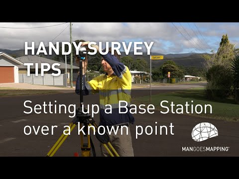 Setting up a Base Station Over a Known Point