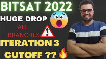 ITERATION 4 ?🔴BITSAT ITERATION 3 CUTOFF🔥#bitspilani #bits #bitsat2022 #bitsat #bitsatcutoff #bitsgoa