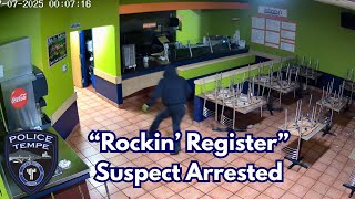 Tempe PD arrests “Rockin’ Register” burglary suspect 🚨