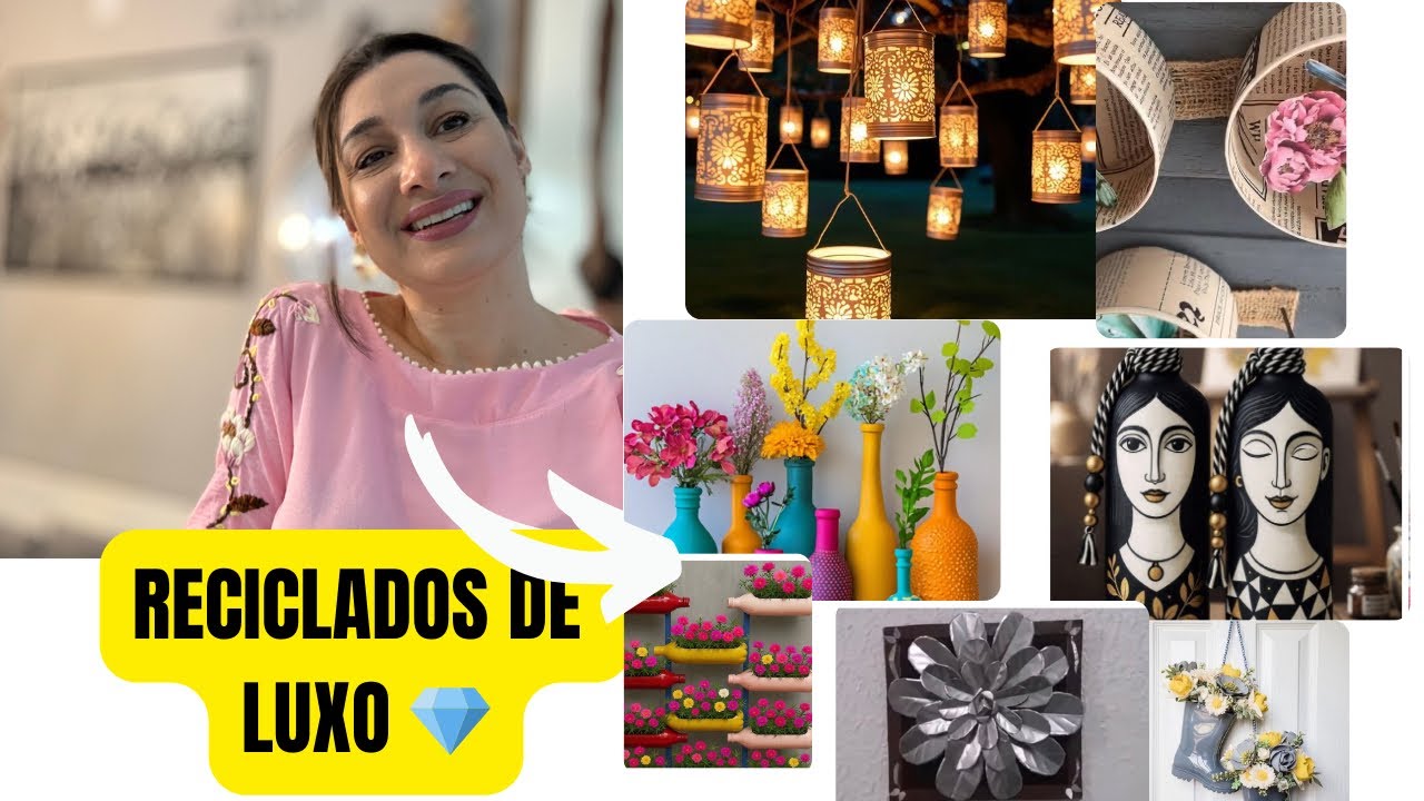 IDÉIAS DE COMO FAZER COISAS LINDAS COM AQUILO QUE IRIA PARA O LIXO -RECICLADOS DE LUXO ✨💎