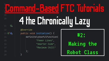 Making A Command-Based Robot Class