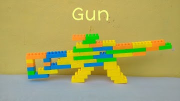 How to make a Gun with Building Blocks (Gun-4)/Building Blocks for KIds/Blocks Gun/Blocks Games/Gun