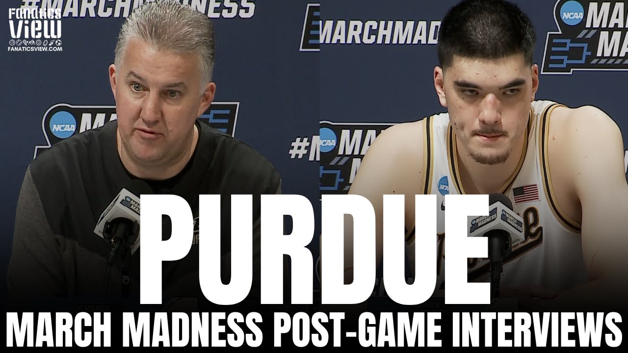 Purdue Boilermakers React to Being SHOCKED by #16 FDU in March Madness ...