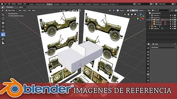 Como poner imagenes de referencia blender 2.8