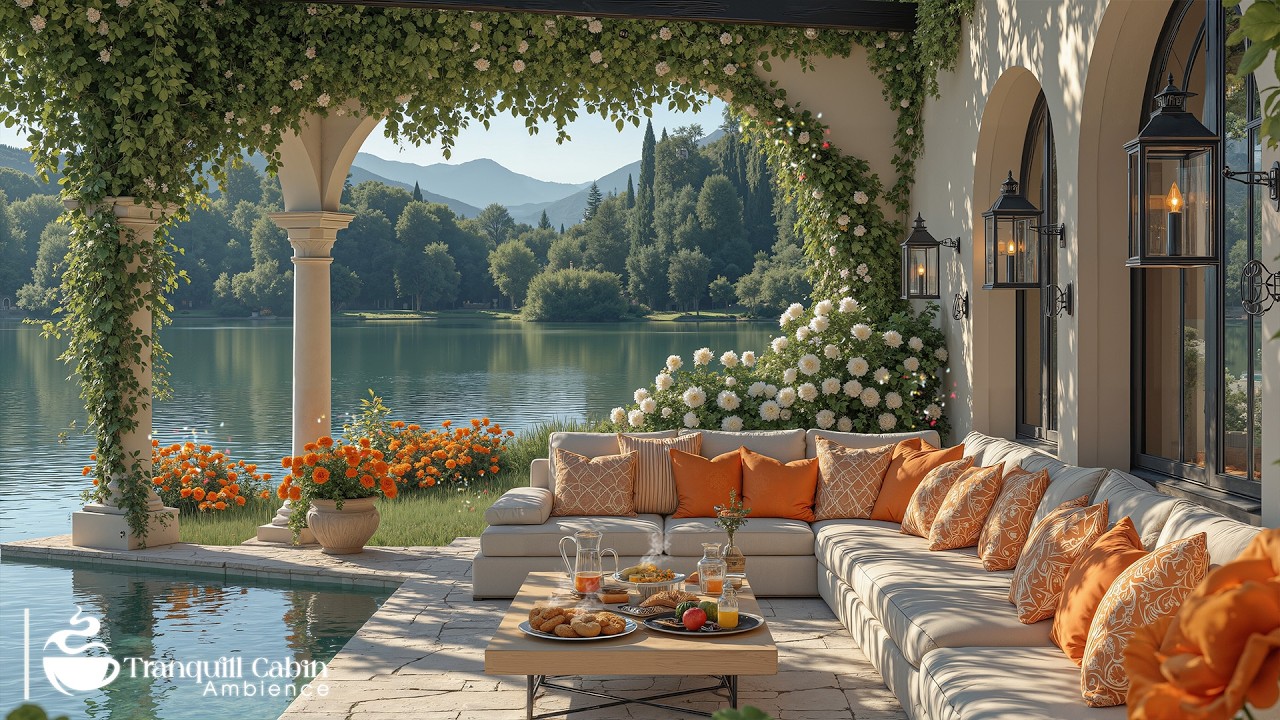 Позитивный Джаз В Весеннем Утреннем Настроении | Расслабляющая Атмосфера У Прекрасного Озера И Не...