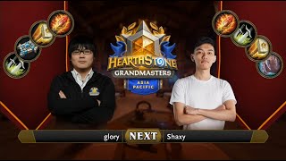 glory vs Shaxy | 2021 Hearthstone Grandmasters Asia-Pacific | Top 8 | Season 1 | Week 1