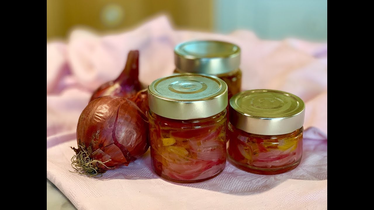 Come Fare La Conserva Di Cipolle Sott Olio How To Make Preserves Of Onions In Oil Youtube