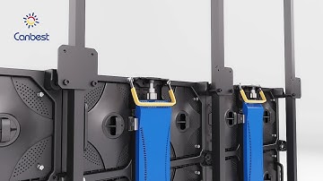 Stacking indoor led screen installation video