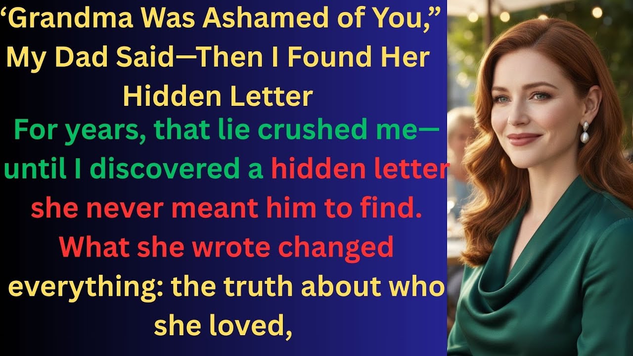 “Grandma Was Ashamed of You,” My Dad Said—Then I Found Her Hidden Letter