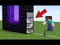 Minecraft NOOB vs PRO: House inside Nether Portal Animation!