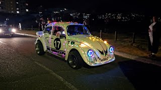 Classic Holiday Themed Old School VWs in Cape Town - "The Wild Buggers Annual Lights For Life Run"