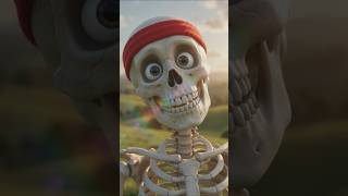 💀 THIS SKELETON LOOKS TOO REAL! 😱#AIVideo #Skeleton #Viral #shorts #4K #AI #YouTubeShorts #FYP