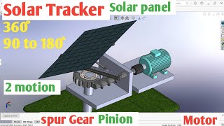 solar project animation | solar tracker | solar tracking animation | solar project animation