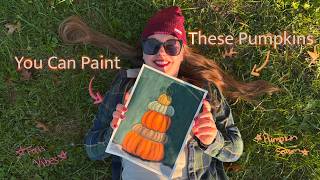 How to Paint a Stack of Pumpkins with Watercolor | Autumn is my favorite