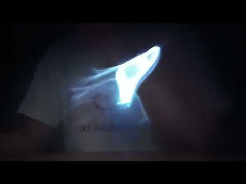 ASMR Visual triggers (rain background sound) (includes light triggers) (no talking)