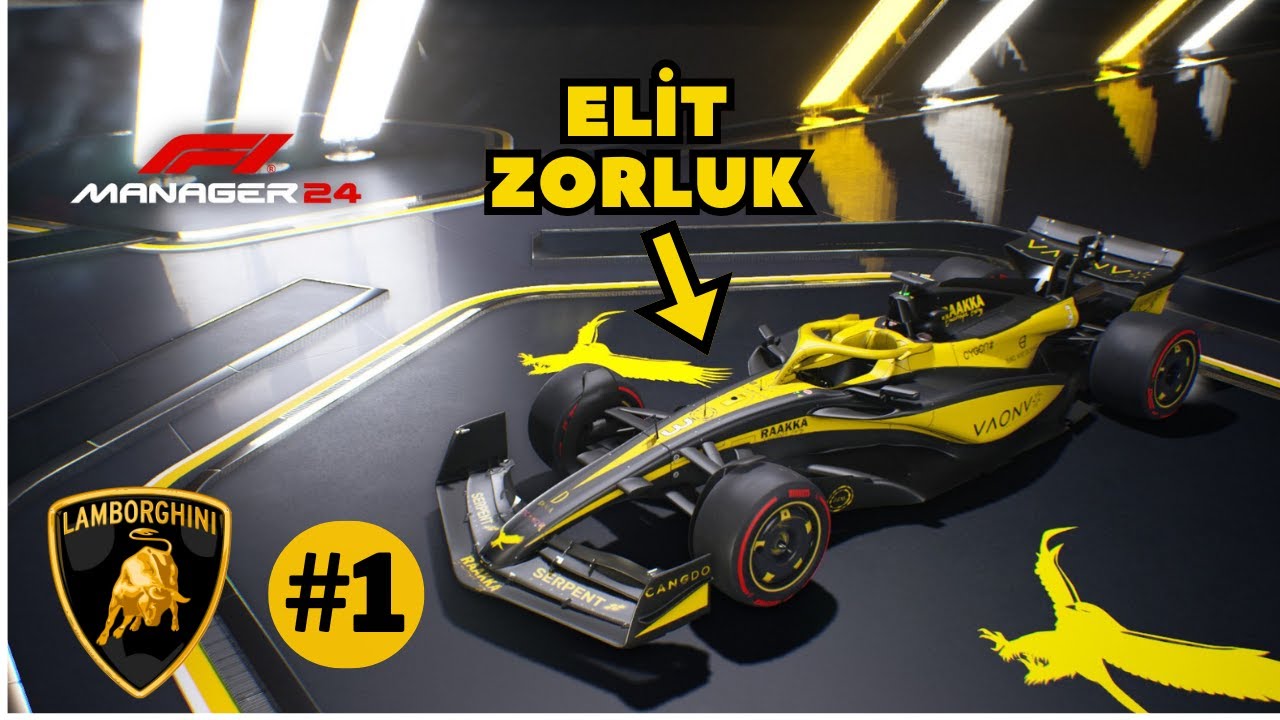 Olabilecek EN ZOR seviyede MyTeam Kariyeri Yaptım - F1 Manager 24 Lamborghini #1