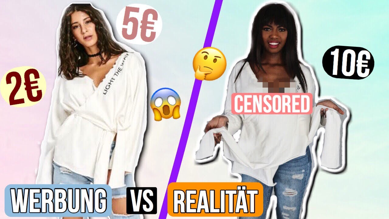 Werbung Vs Realitat China Online Shop Live Test Zaful Fruhling Haul Youtube