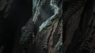 Snake entering bird nest #python #snake #animalvideos #nature #wildlife