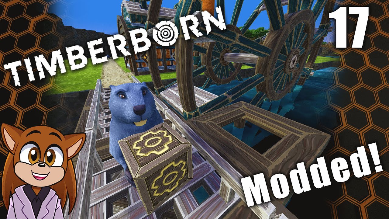 timberborn-modded-getting-the-water-wheels-spinning-youtube