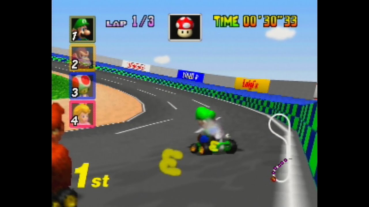 mario kart 64 music luigi raceway