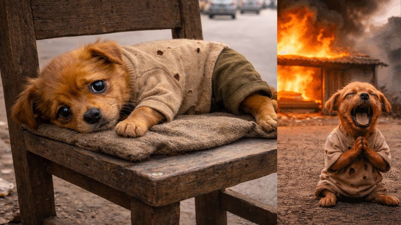 😭😥Poor puppy's home got burnt by Rich puppies few days to New Year..... But He proved them wrong💪