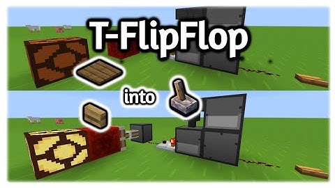 T FLIP FLOP ➡️ Button/Pressure Plate into Lever #minecraft