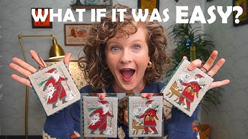 Ornament Finishing Just Got Easier - Finish a Prairie Schooler Santa with Me