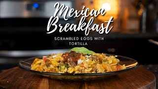 The Perfect Mexican Breakfast | MIGAS a la MEXICANA \& SALSA MOLCAJETE