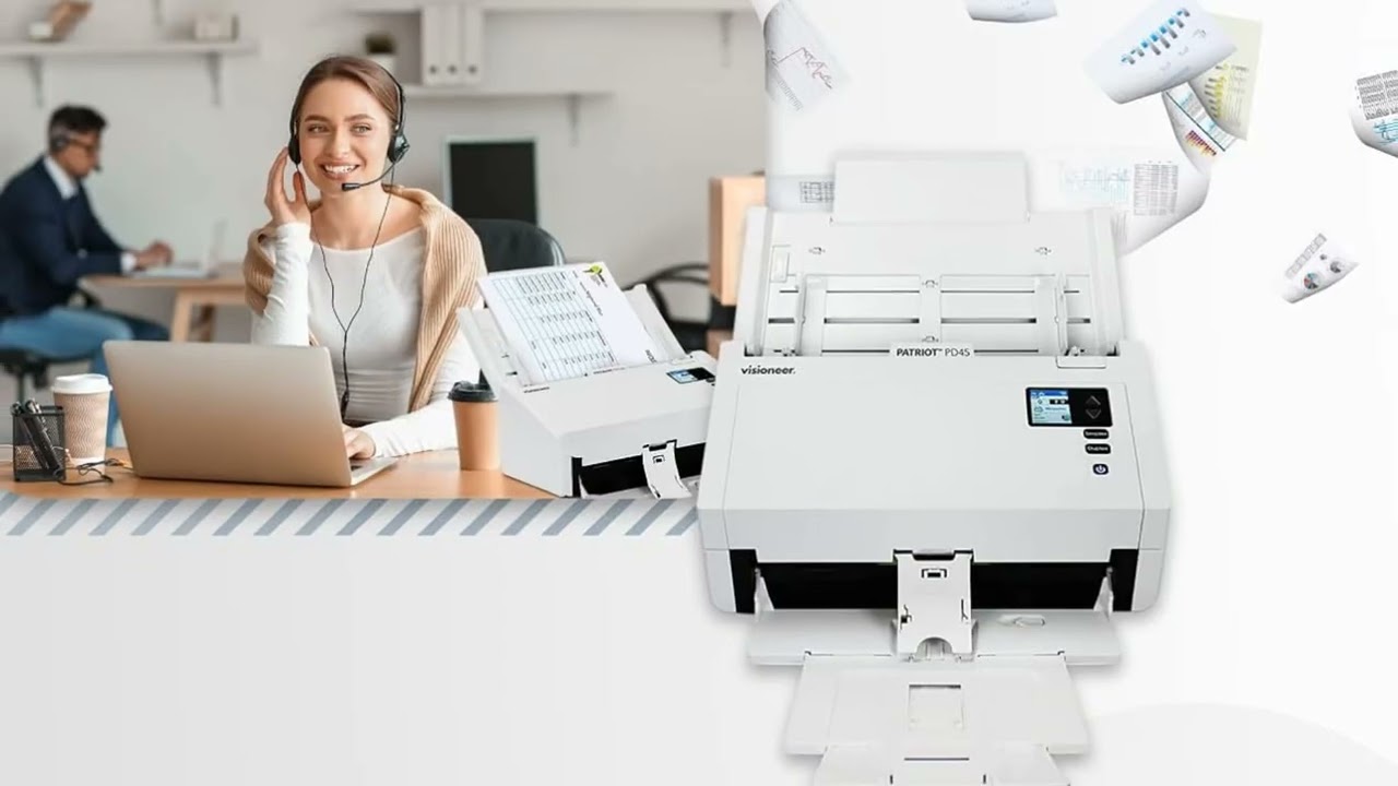 Visioneer Patriot PD45 Scanner: Fast, Duplex Scanning for Efficient Document Management!