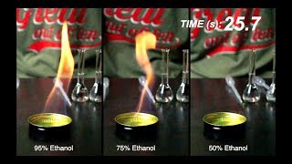 Ethanol vs Methanol: Burn Rate vs Concentration