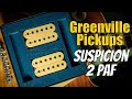 Greenville pickups suspicion 2 pafs  1957  les paul standard custom shop reissue r7