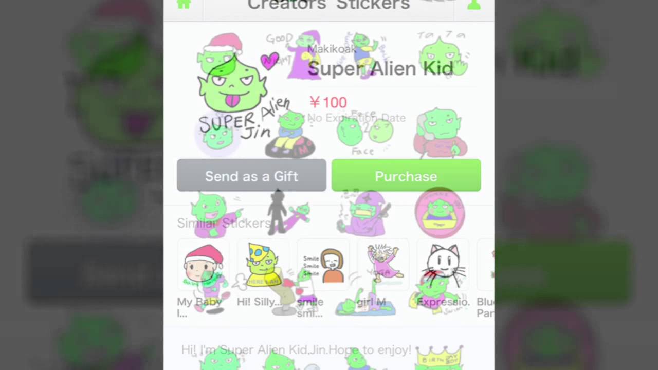 LINE creator,makikoak created awesome stickers!