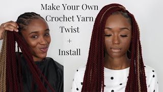 Crochet Yarn Twist / Detailed Video / DIY Yarn Twist