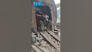 Demolition Robots Application in Rotary Kiln. #Demolition Robots #You dismantled it