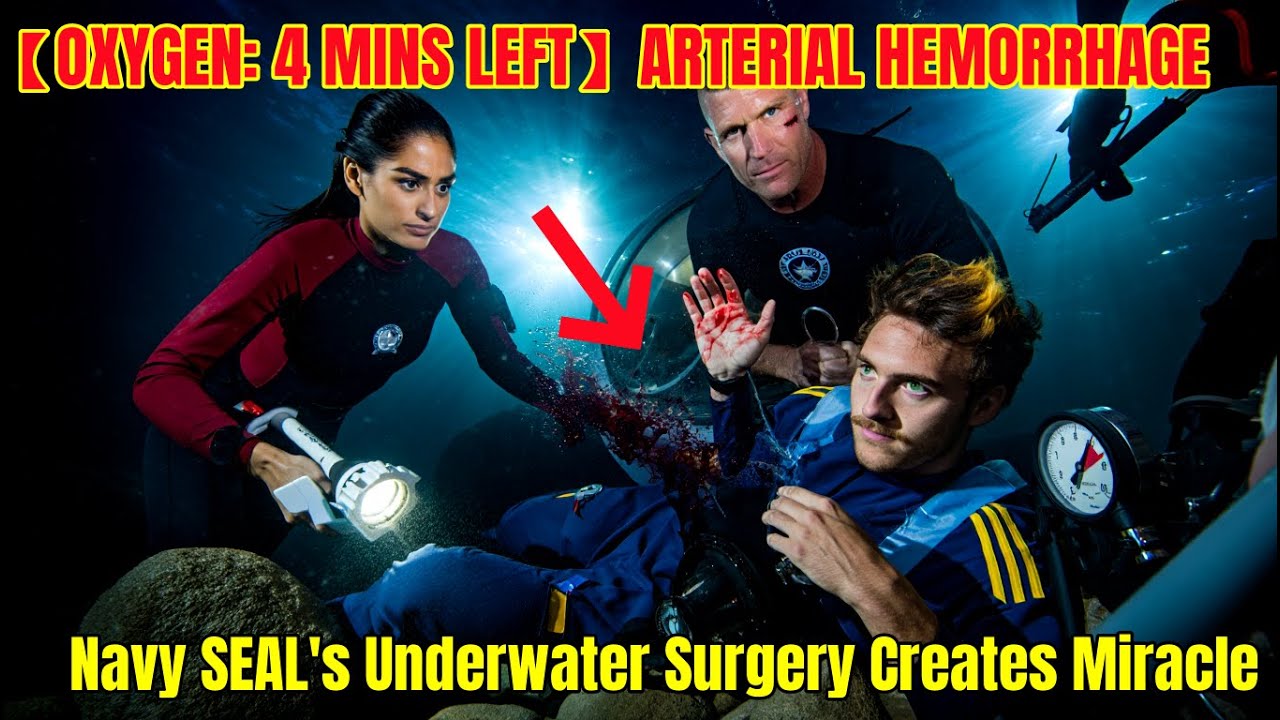 Trapped tourists, low oxygen. Navy medic's underwater surgery: a miracle rescue.