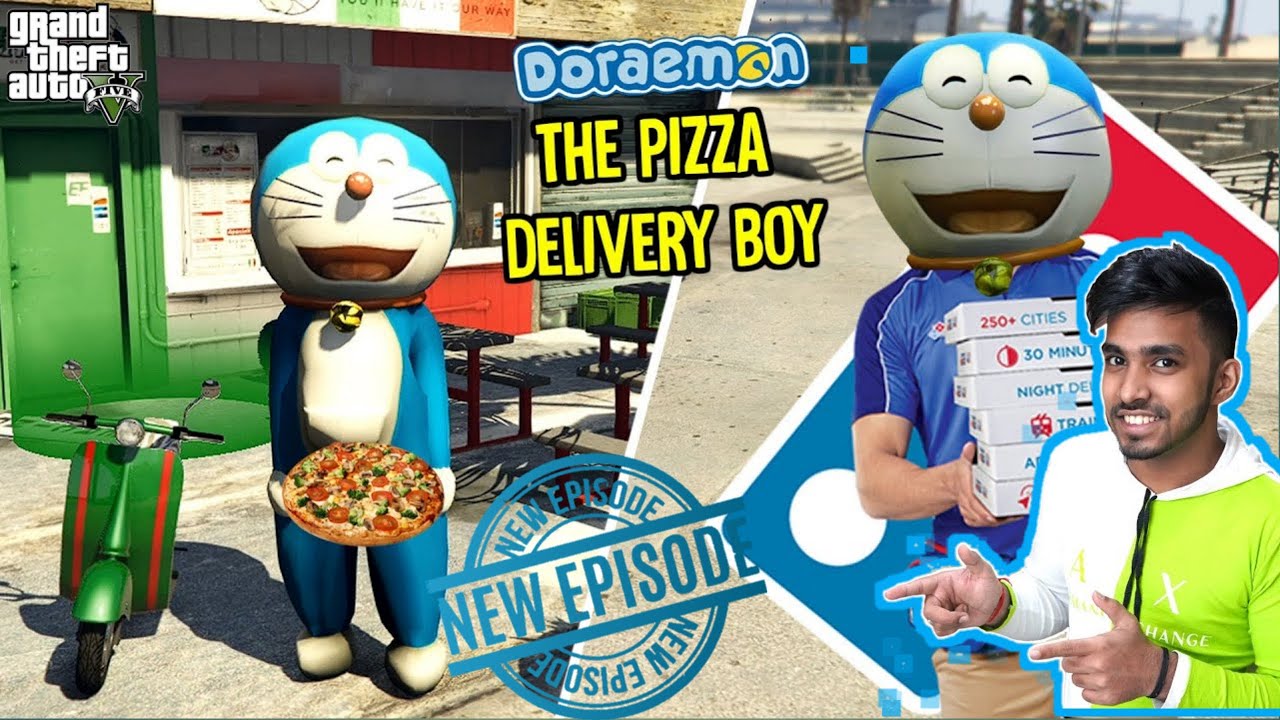 GTA5 : DOREMON NEW EPISODE IN HINDI GTA5 (FUNNY MOD GAMEPLAY) WITH TECHNO GAMERZ😂