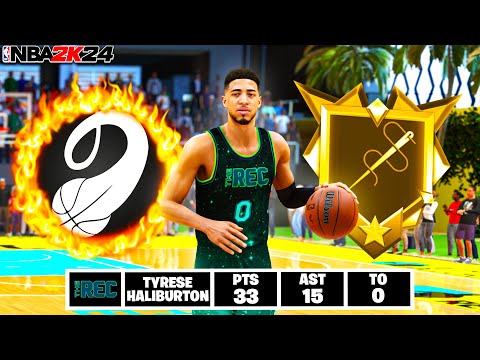 This Tyrese Haliburton Build DOMINATES the REC on NBA 2K24