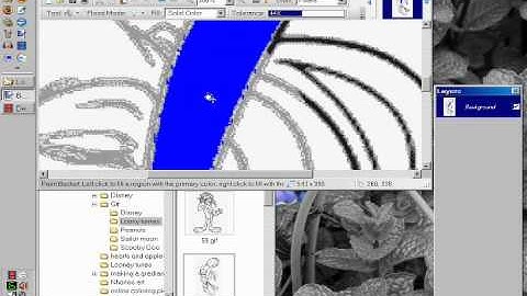 Preparing line art to paint W/ Paint.net