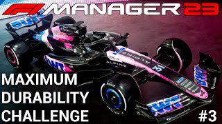 Researching for Next Year - Maximum Weigth #3 - Alpine - F1 Manager 2023