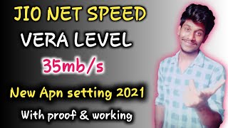 Jio internet speed setting | 35mb/s speed | new Apn setting Jio tamil 2021