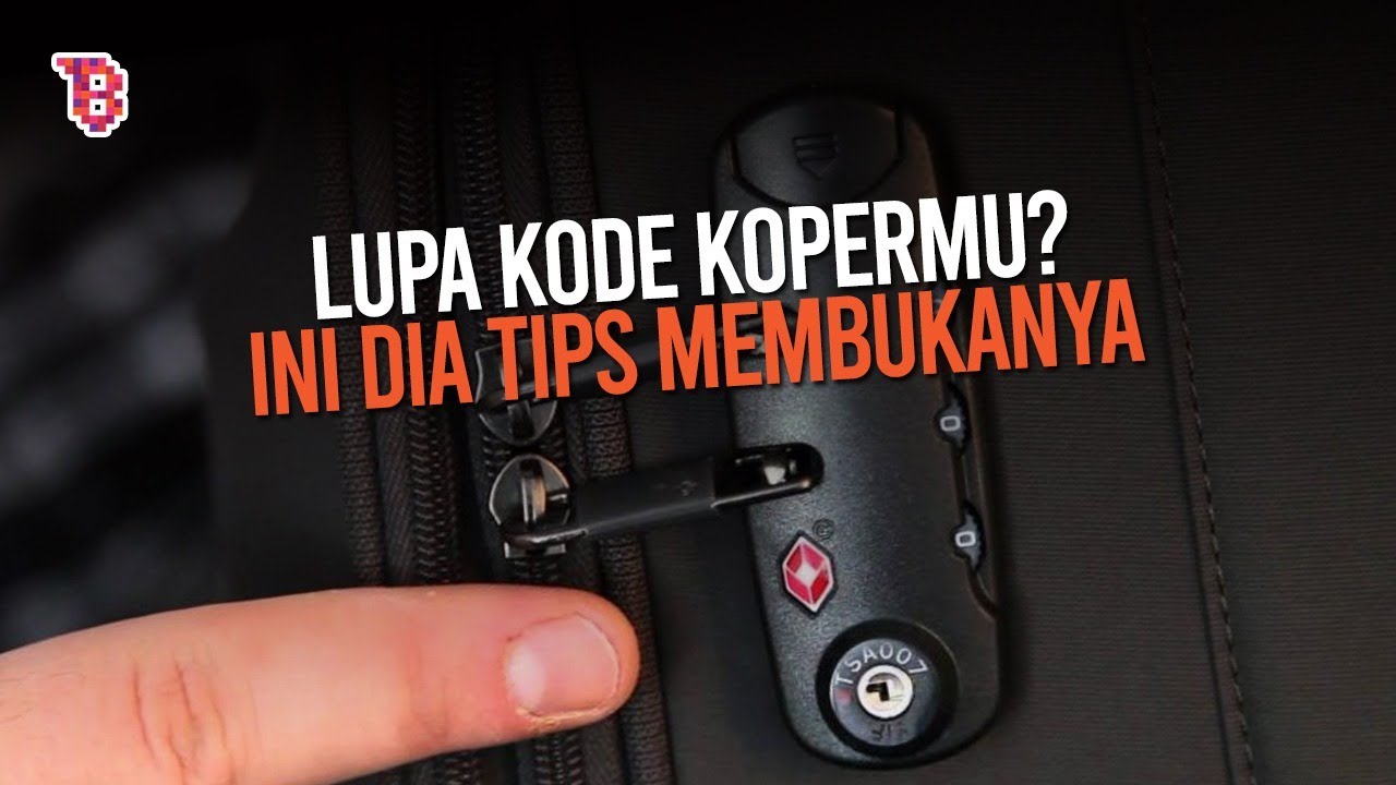 cara membuka koper travel time yang terkunci