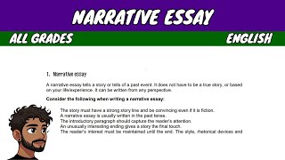 How to Write a Narrative Essay | English P3 All Grades